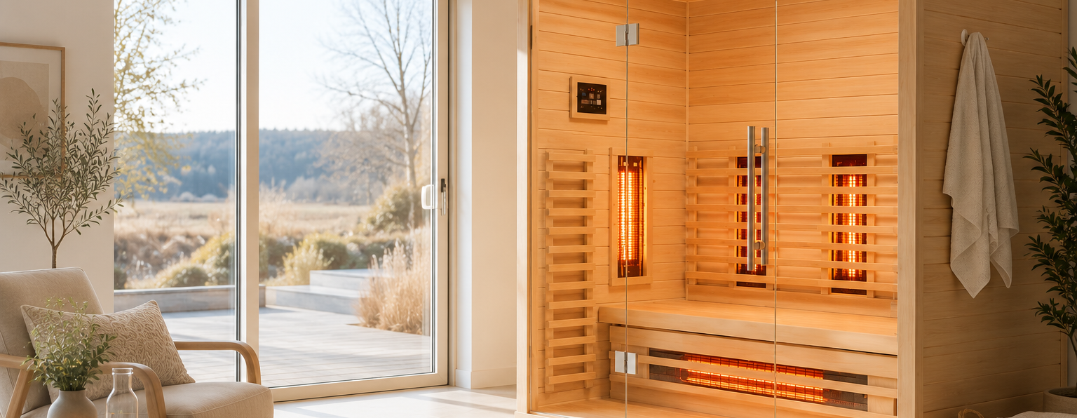 Titelbild für Sauna Seite KI